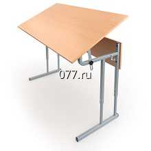 стол ученический (школьный, аудиторный) с регулировкой наклона столешницы