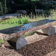 скамейка садовая (лавка дачная, скамья для отдыха на природе) бетонная СК-3 без покрытия (5200р.), цветное покрытие (5700р.), фактурная покраска (6200р.), покрытие под каменную крошку (7000р.)