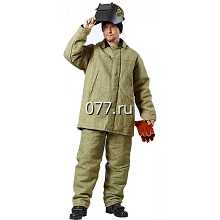 костюм для сварщика брезентовый, спилковый
