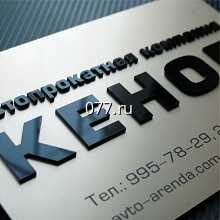 буква плоская-изготовление на заказ