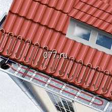 система кабельная электрообогрева (антиобледенения, снеготаяния)-установка (монтаж) кровли, крыши, водостока, Хитлайн (HEATLINE), Теплолюкс, Неханс (NEXANS)