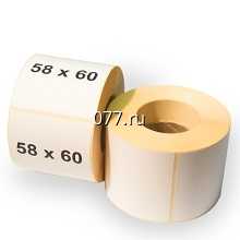 термоэтикетка (термочек) для весов торговых электронных, оснащенных принтером этикеток (принтером штрих-кода, термопринтером, термотрансферным принтером)