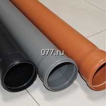 труба поливинилхлоридная (пластиковая, ПВХ) канализационная Пластфитинг (Россия)