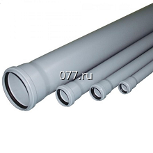 труба поливинилхлоридная (пластиковая, ПВХ) канализационная, внутренняя и наружная