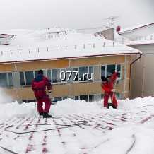 уборка снега и наледи с крыш (чистка кровли) с последующим вывозом снега