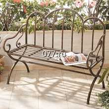 скамейка садовая (лавка дачная, скамья для отдыха на природе)-изготовление на заказ металлическая (кованая)