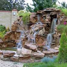 каскад водный искусственный (водопад декоративный)-устройство
