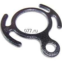 восьмерка (устройство спусковое альпинистское, страховочное) рогатая дюралевая, металличенская (стальная)