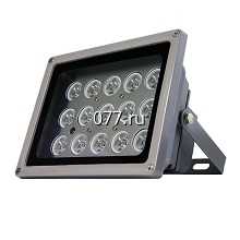 прожектор инфракрасный (ИК), внутренний, всепогодный, светодиодный, с автоматическим включением-отключением, металлический корпус