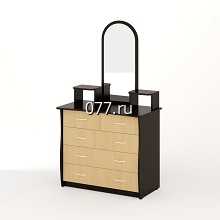 комод с зеркалом, с секретом, из МДФ, ЛДСП, массива
