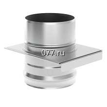 шибер (заслонка, затвор) для котла отопительного газового (АОГВ), металлический (оцинкованный)