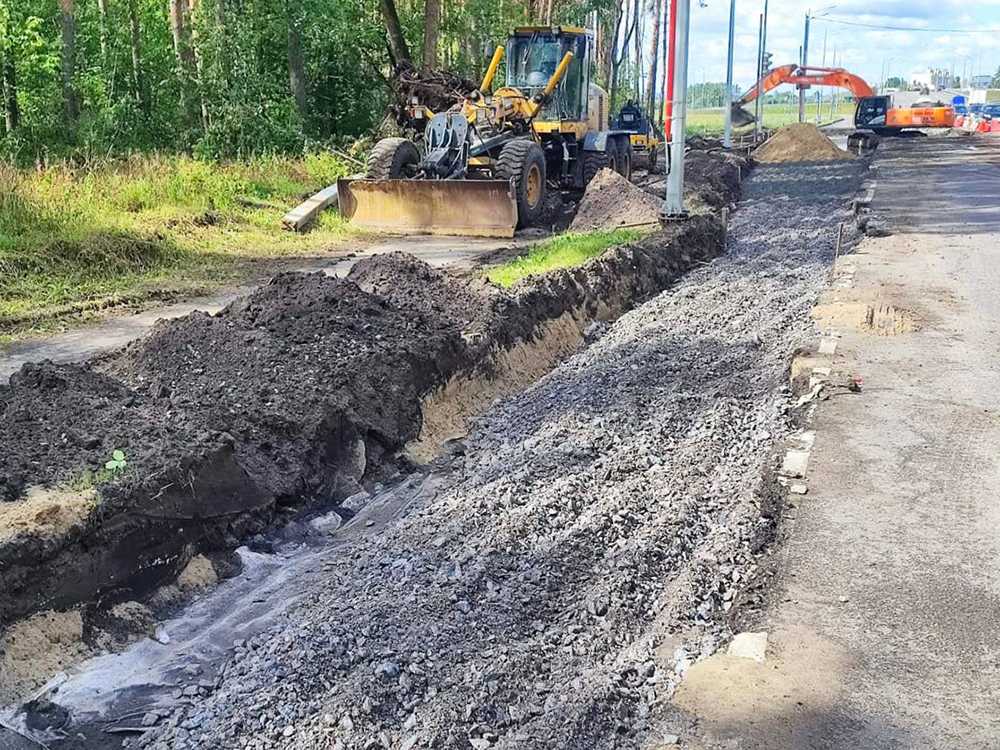 В городе Воронеж продолжается строительство Остужевской развязки