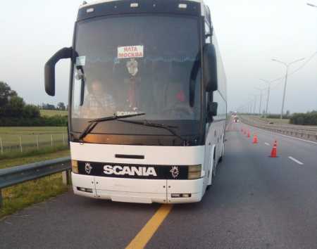 Воронежские сотрудники ДПС помогли пассажирам сломавшегося автобуса 