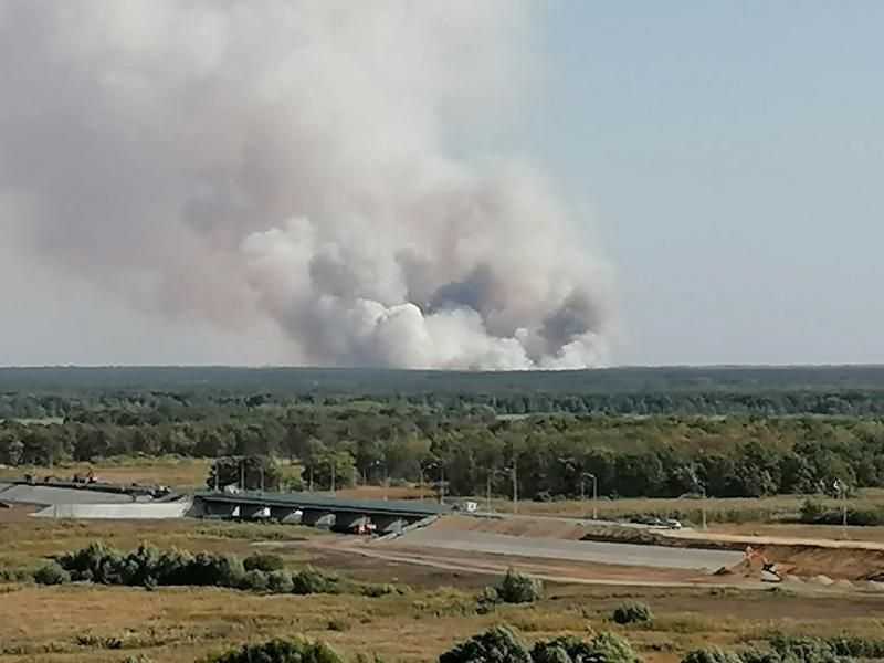 В Бобровском районе опять произошёл крупный пожар