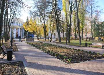 Завершено благоустройство сквера имени Ивана Бунина в городе Воронеж
