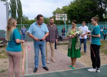 В Воронеже открылась инклюзивная площадка для занятий на свежем воздухе