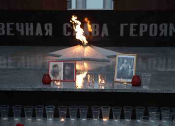 В Нововоронеже зажгли «Свечу памяти»