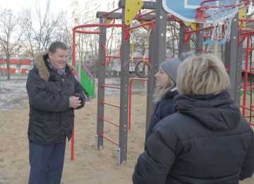 В Воронеже на месте пустыря появилась детская игровая площадка